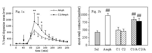 Two Fig. with the microdialysis and behavioural data.